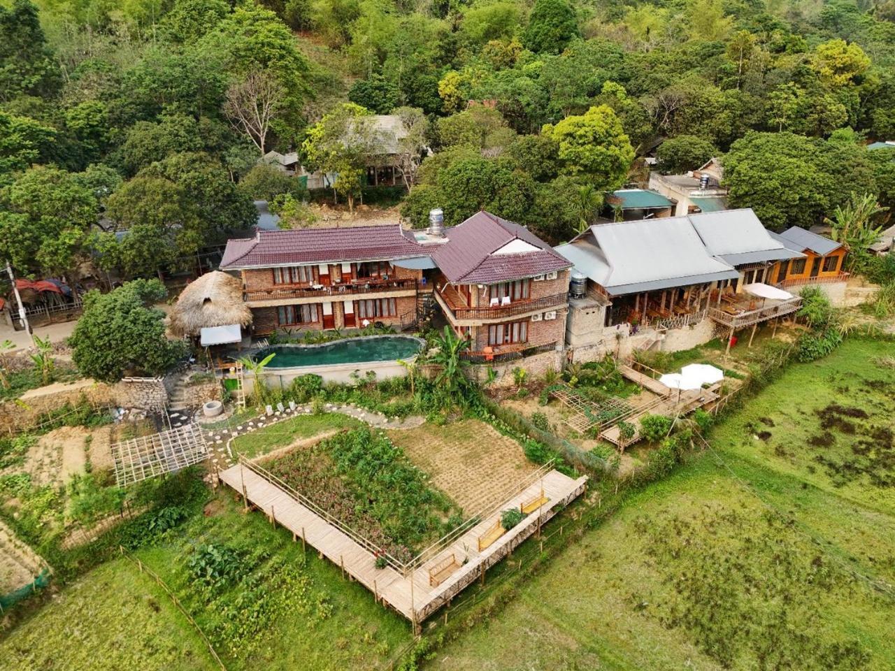 מאי צ'או Peaceful Maichau Homestay מראה חיצוני תמונה